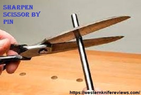sharpen scissor by pin